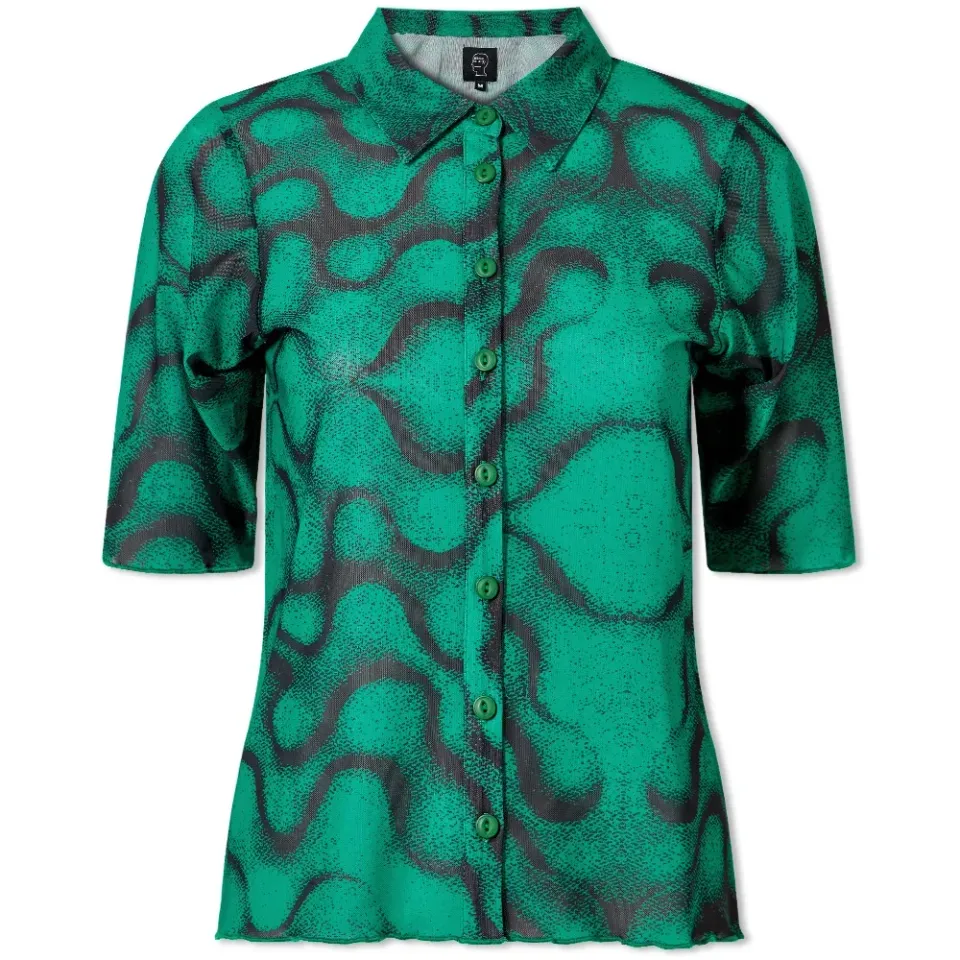 Squiggle Hyper Mesh Top