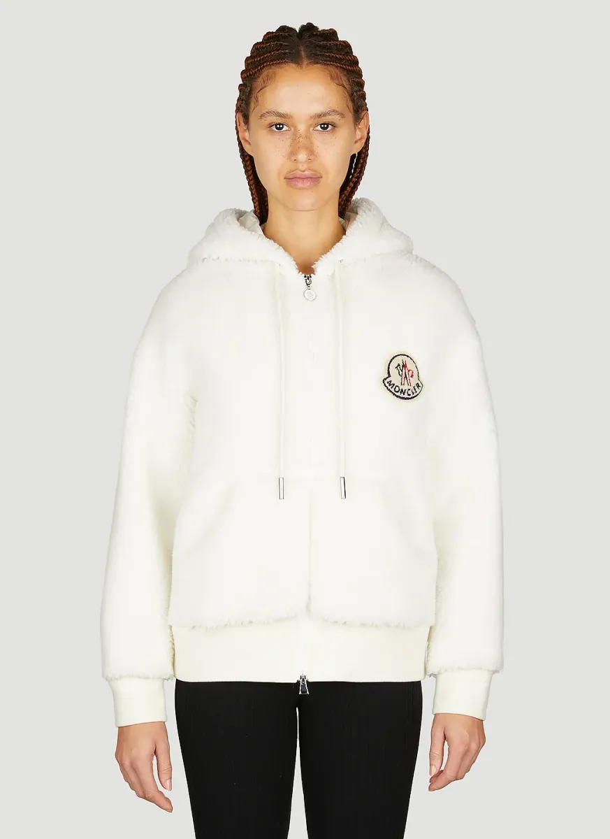 Shearling Hooded Sweatshirt