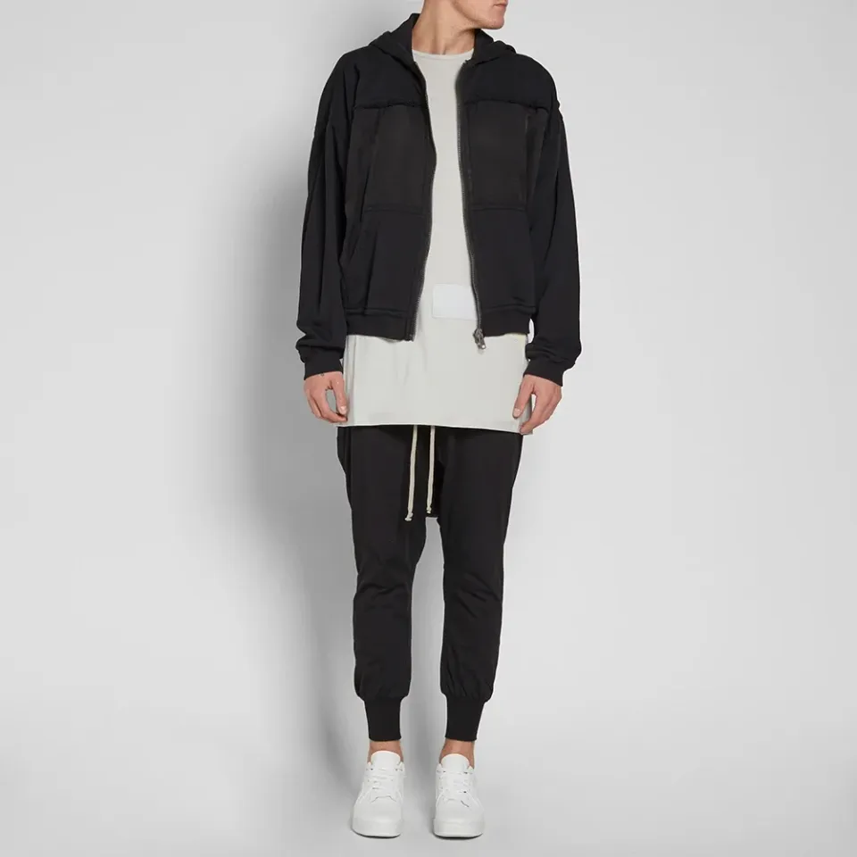 Raw Edge Zip Hoody