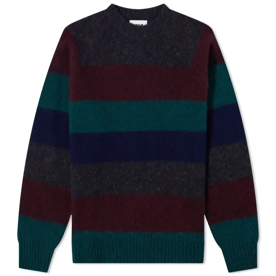 Suedehead Stripe Crew Knit