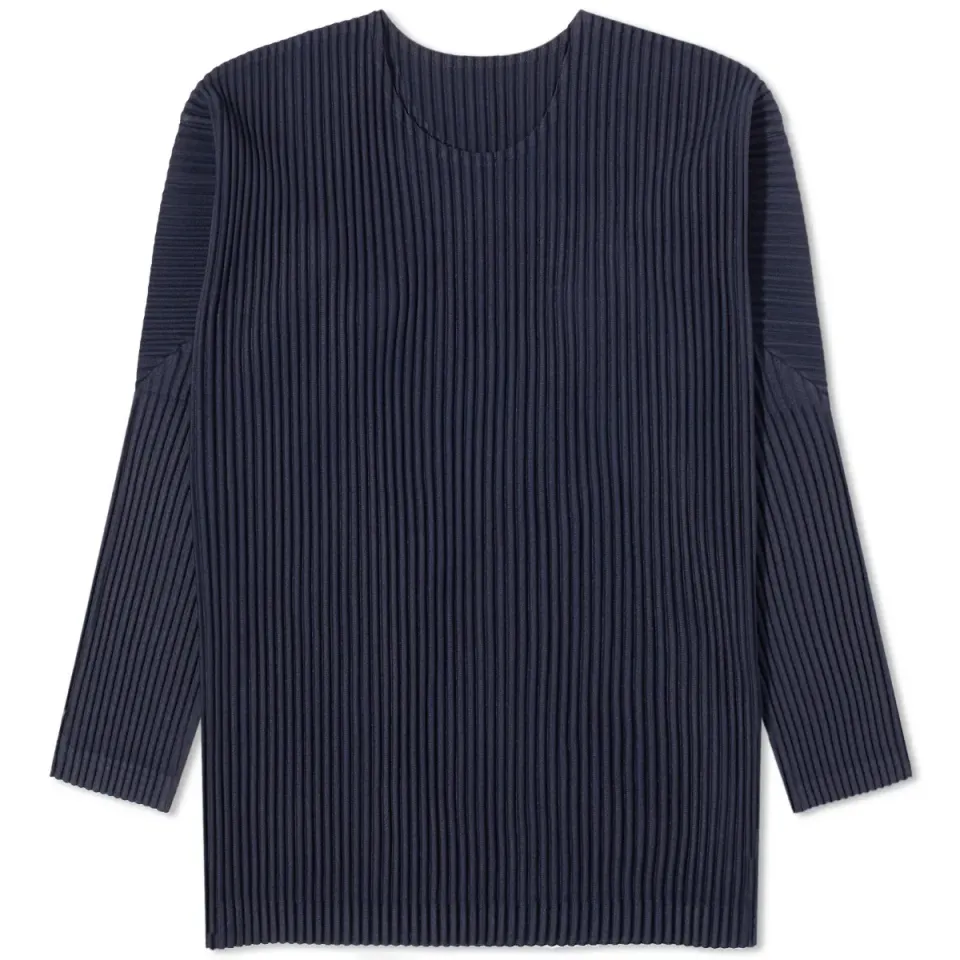 Pleated Long Sleeve T-Shirt