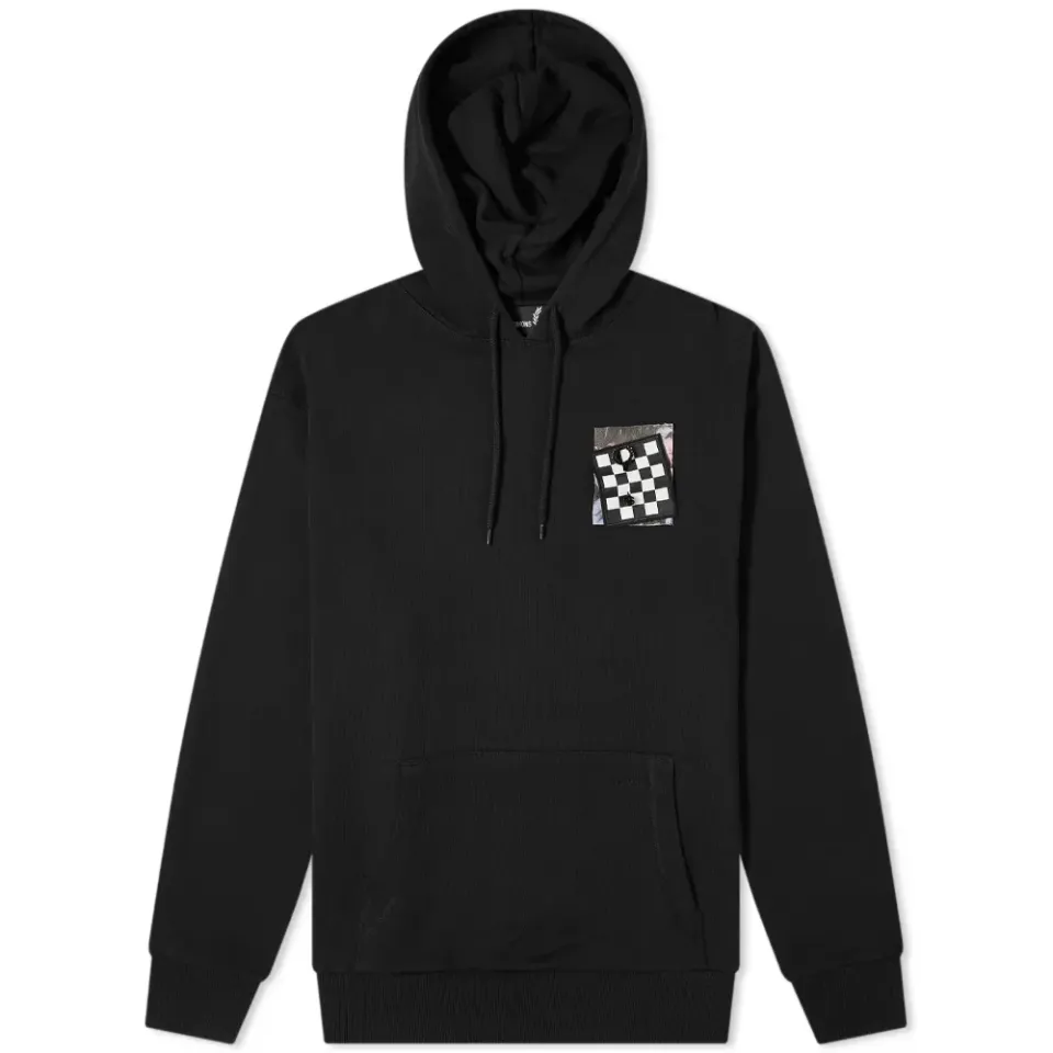 Pin Detail Patch Hoodie