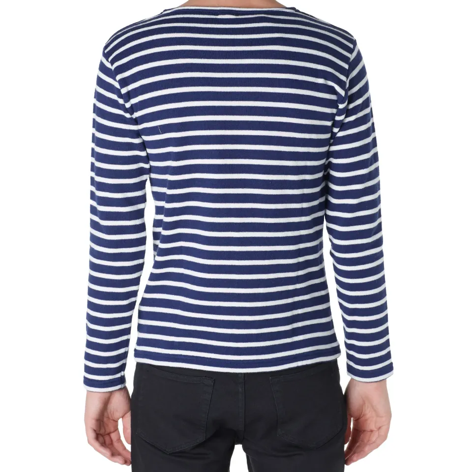 72376 Long Sleeve Boucle Stripe Tee