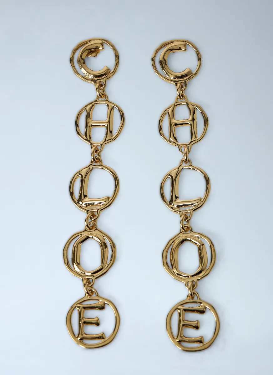 Script Earrings