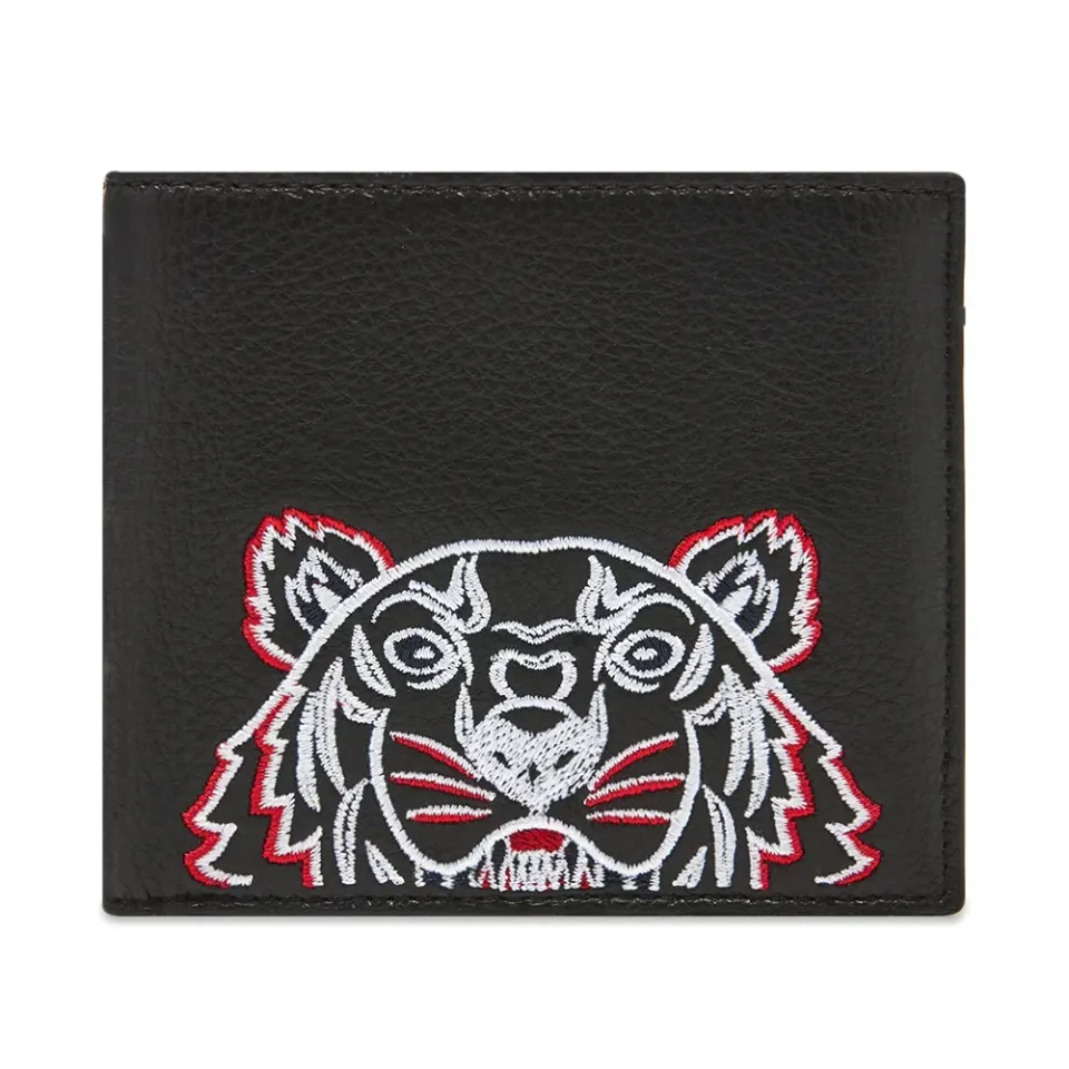 Tiger Leather Fold Wallet