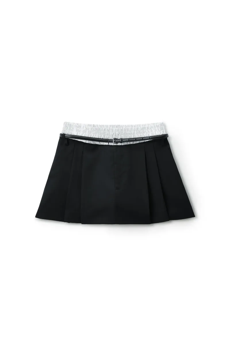 MID-RISE LAYERED BOXER TAILORED PANT