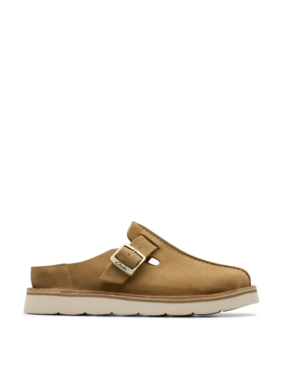 Suede Slip-On Shoes Sand