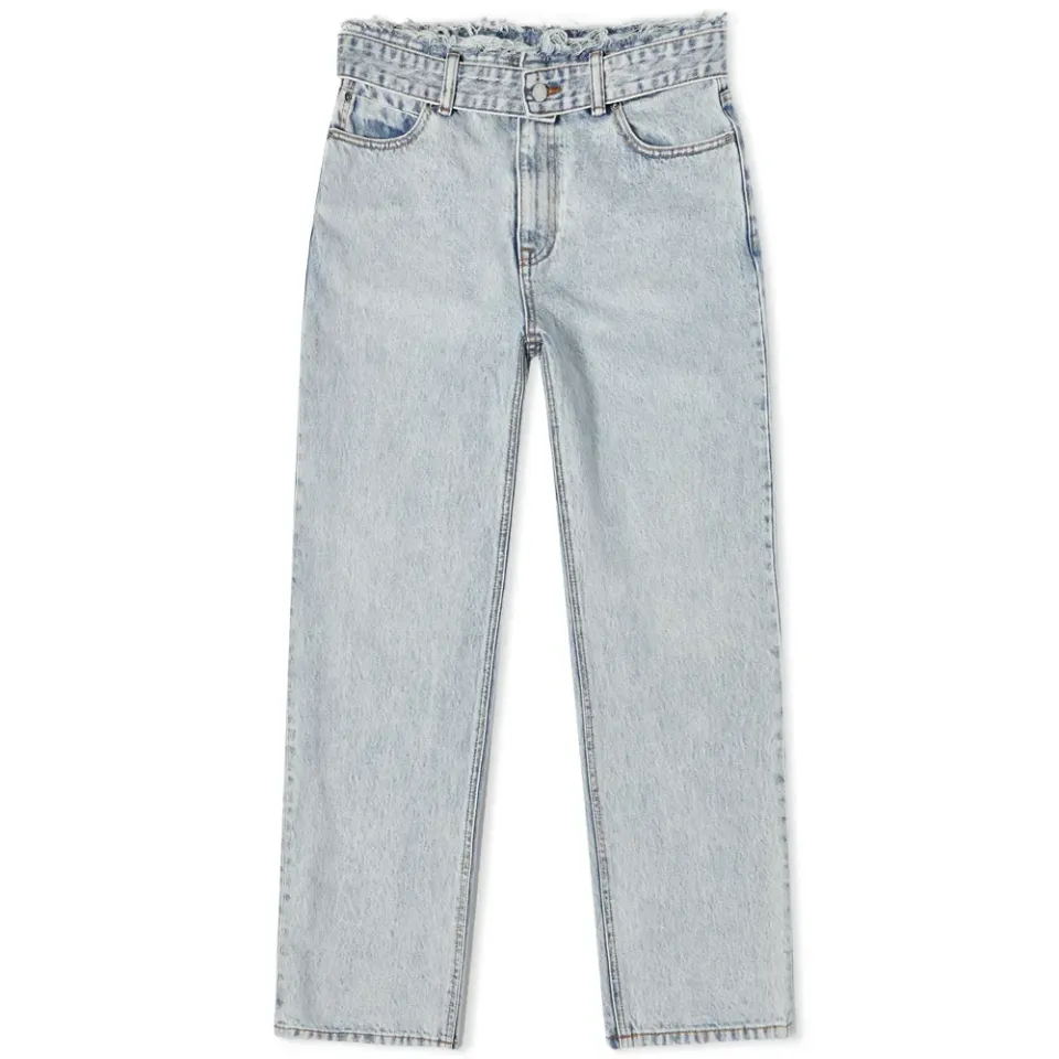 High Rise Slim Straight Jean