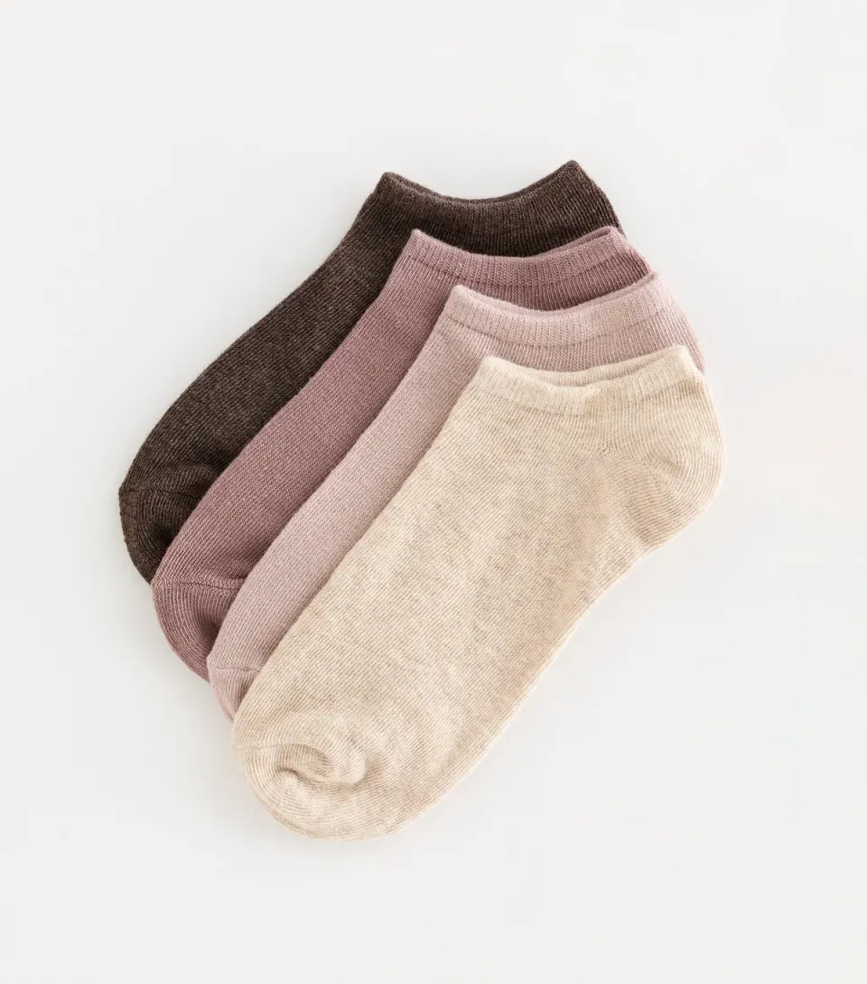 Pack of 4 White Cotton Rich Trainer Socks