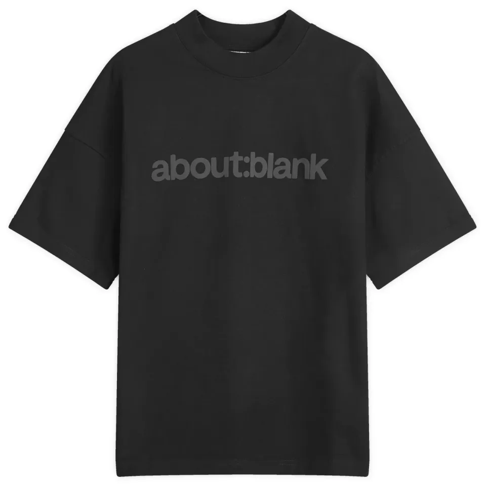 Tonal Block Mock Neck T-Shirt