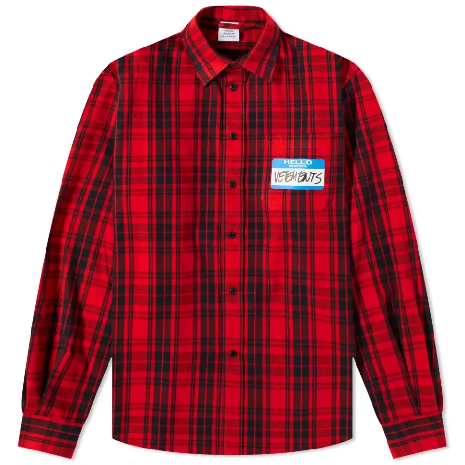 My Name Is Flannel Check Shirt