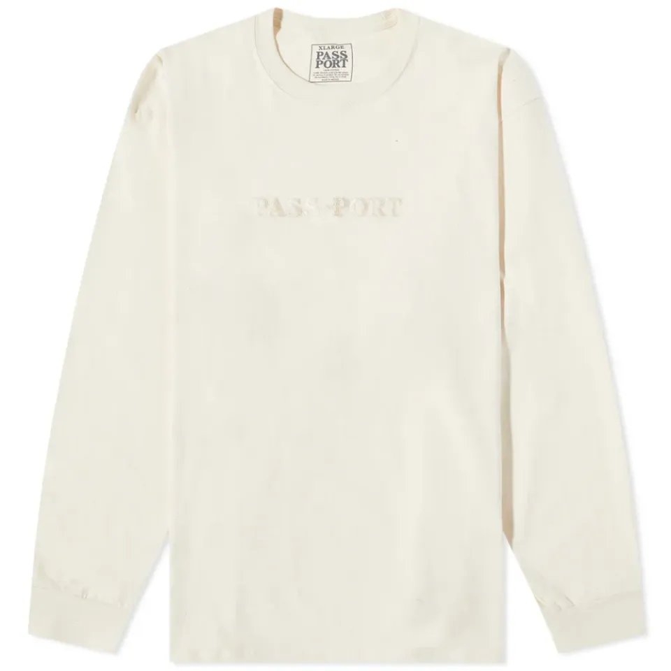 Pass-Port Long Sleeve Official Embroidery T-Shirt
