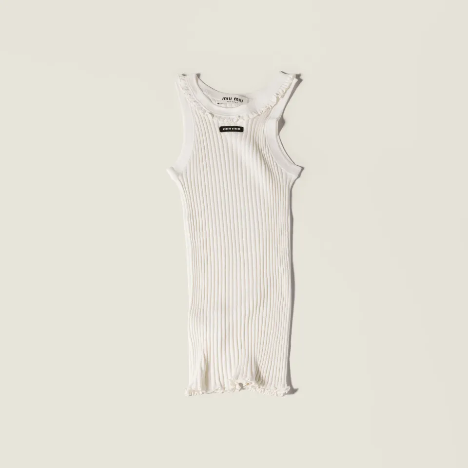 Silk tank top