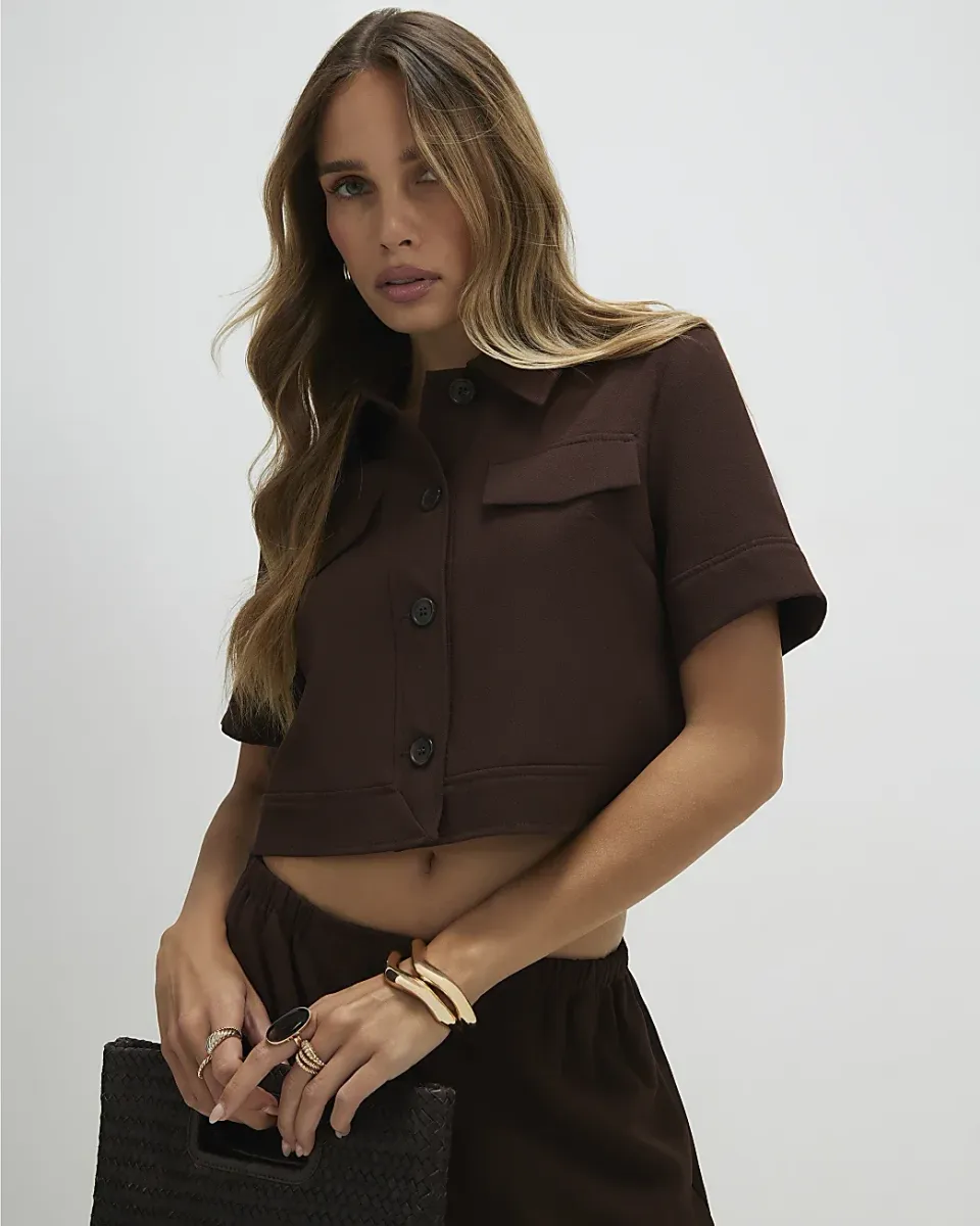 Short Sleeve Cropped Jacket