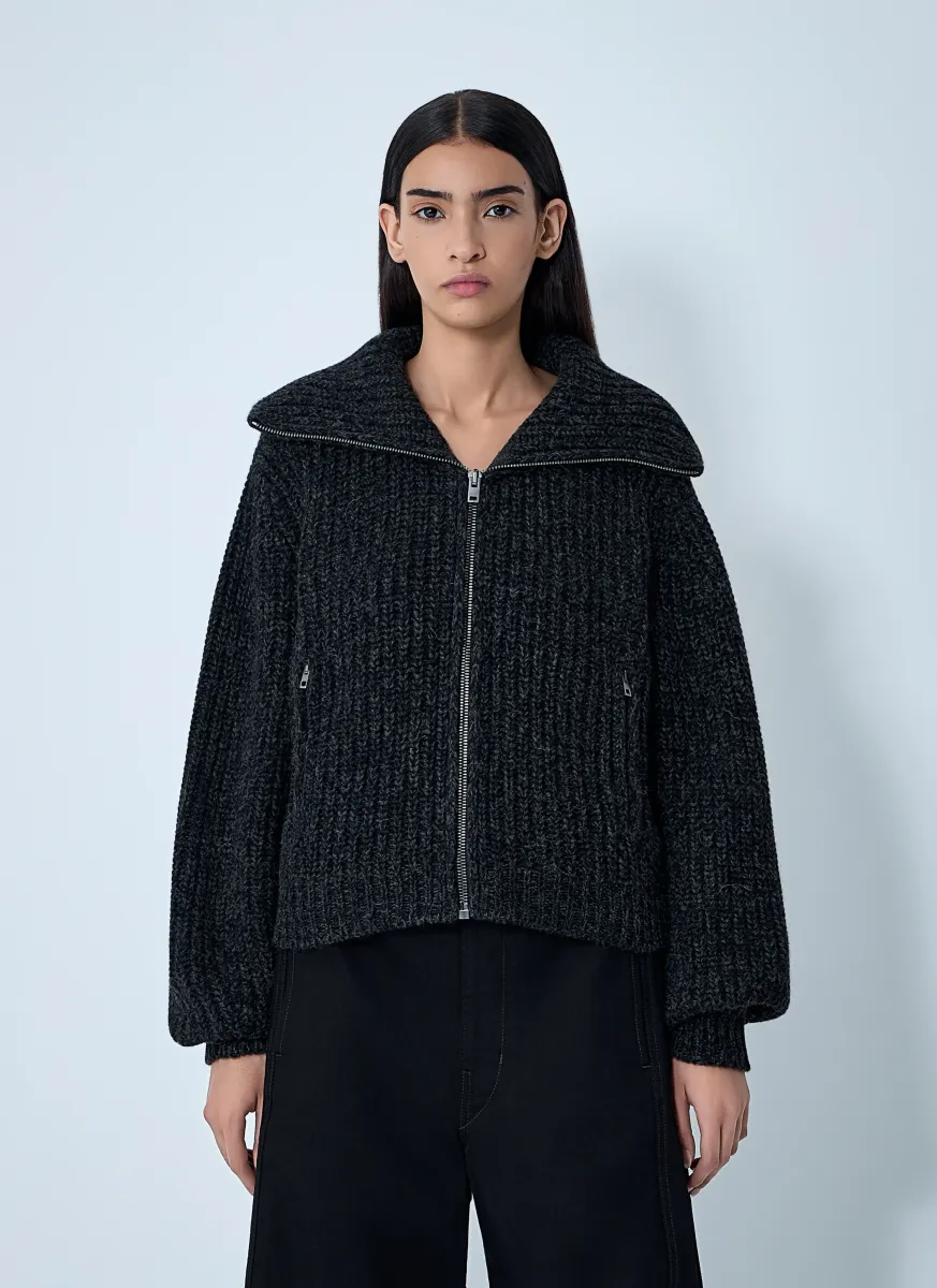 Zipped Cardigan
