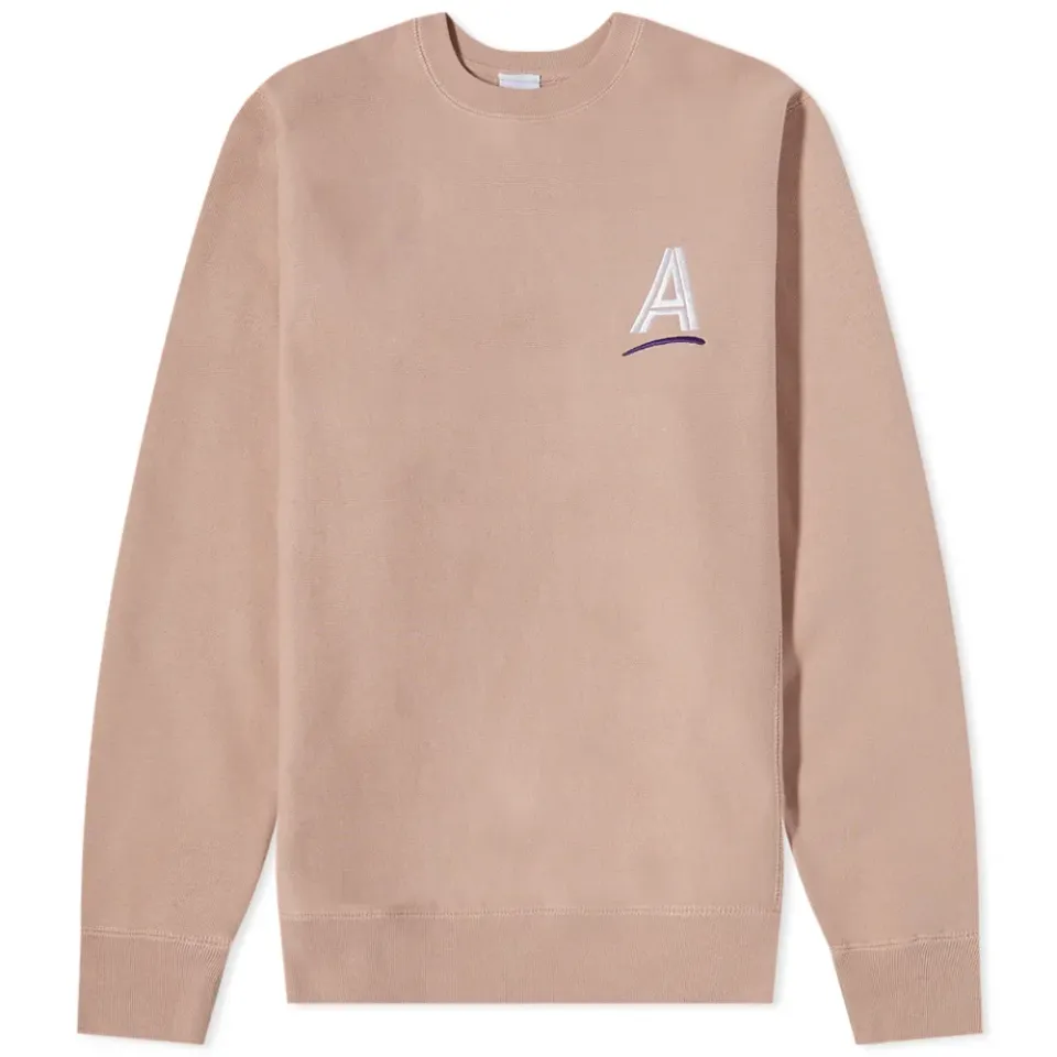 Straight As Embroidered Crew Sweat