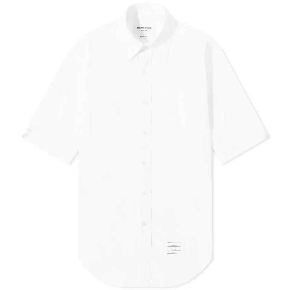 Short Sleeve Grosgrain Placket Shirt