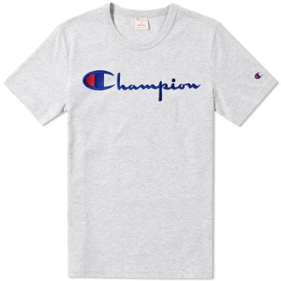 Embroidered Script Logo Tee