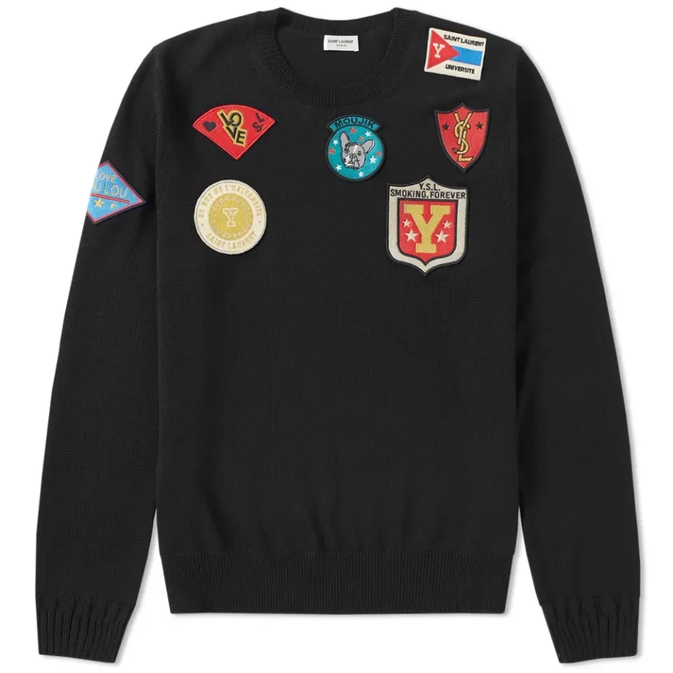 Souvenir Patch Crew Knit