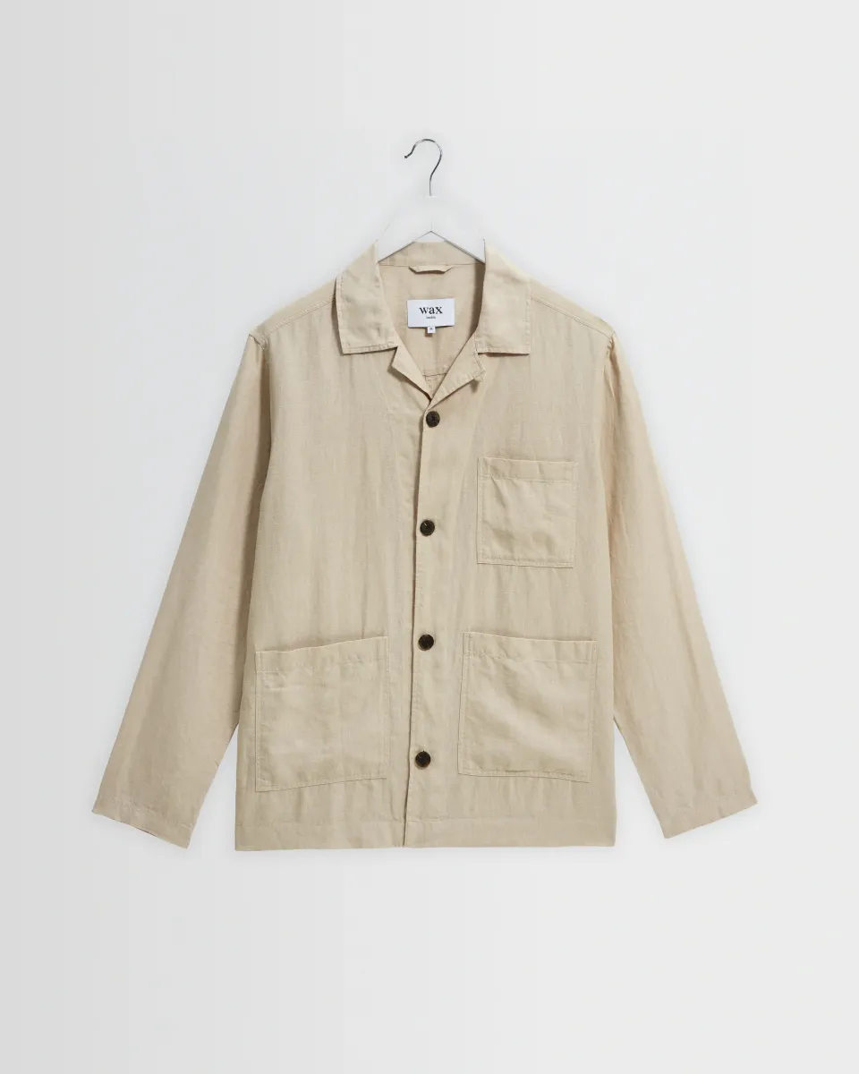Kimpton - Beige Washed Linen Jacket