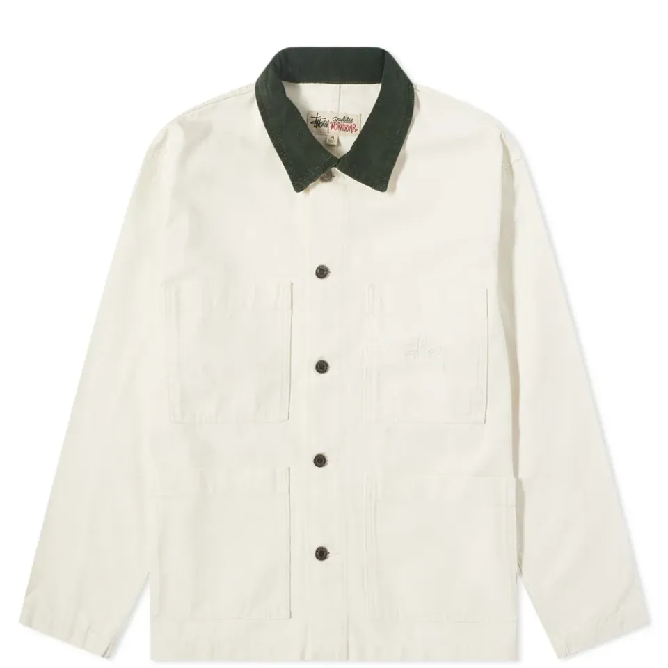 Cord Collar Canvas Chore Jacket