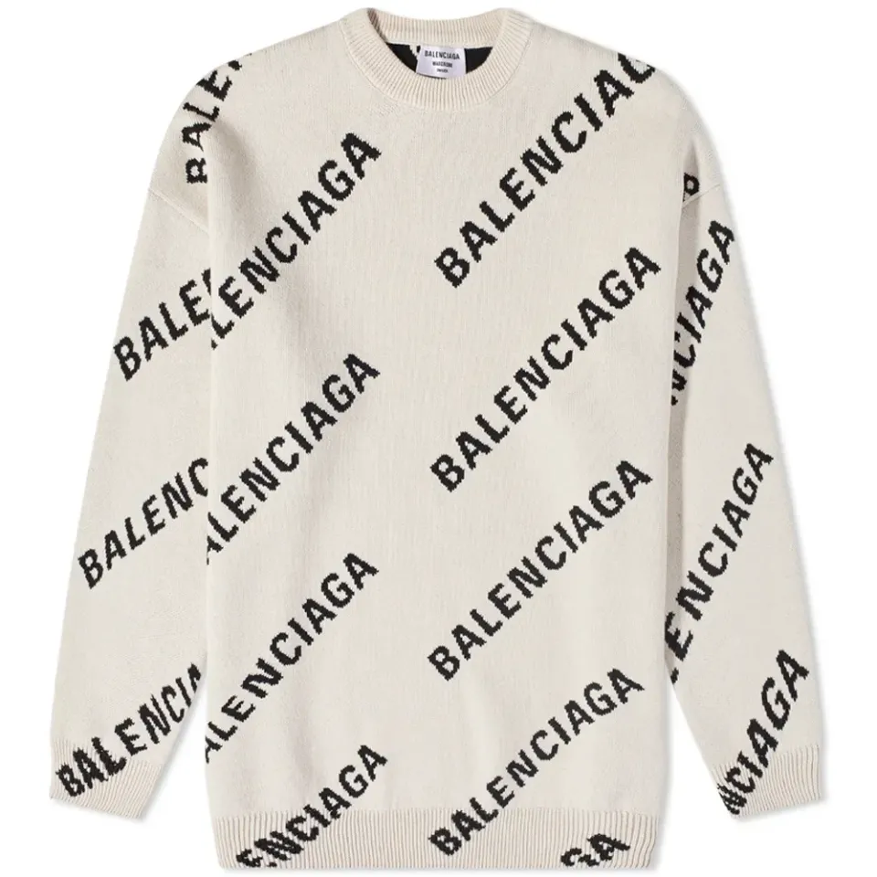 All Over Logo Knit