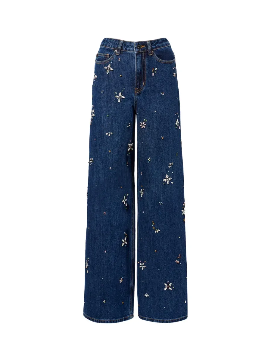 embellished jeans Blue