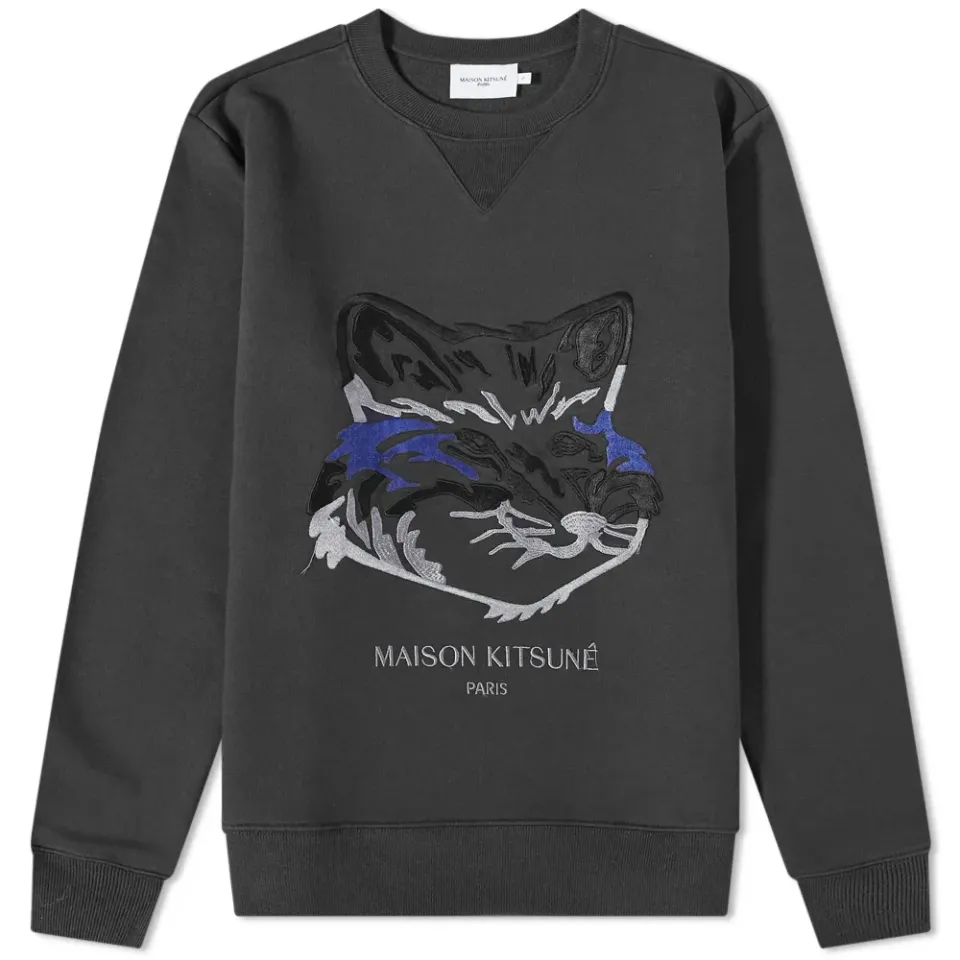 Maison Kitsuné Big Fox Embroidery Regular Crew Sweat