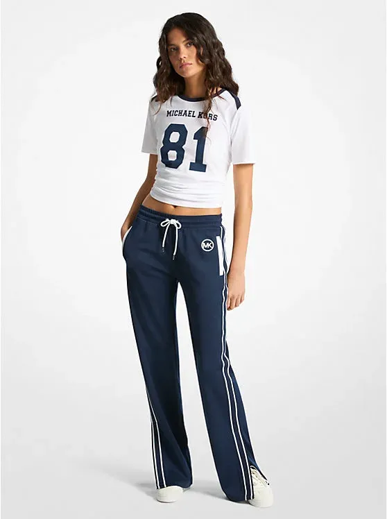 Piqué Contrast Track Pants