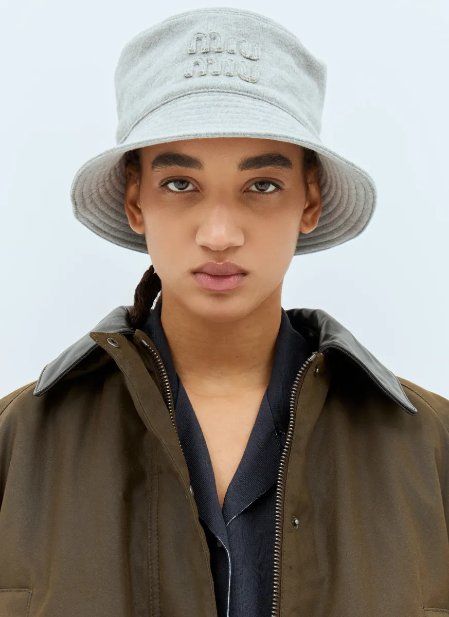Logo Patch Bucket Hat