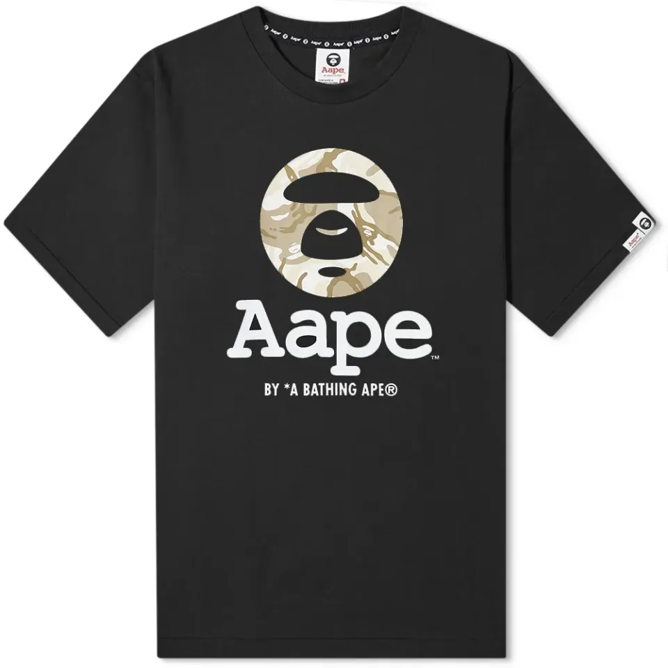 AAPE Green Camo Moon Face T-Shirt