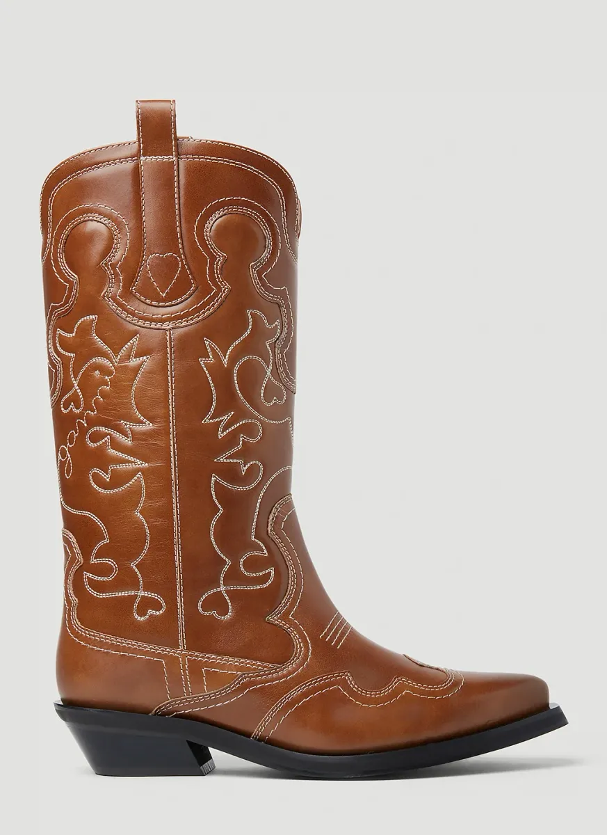 Embroidered Western Boots