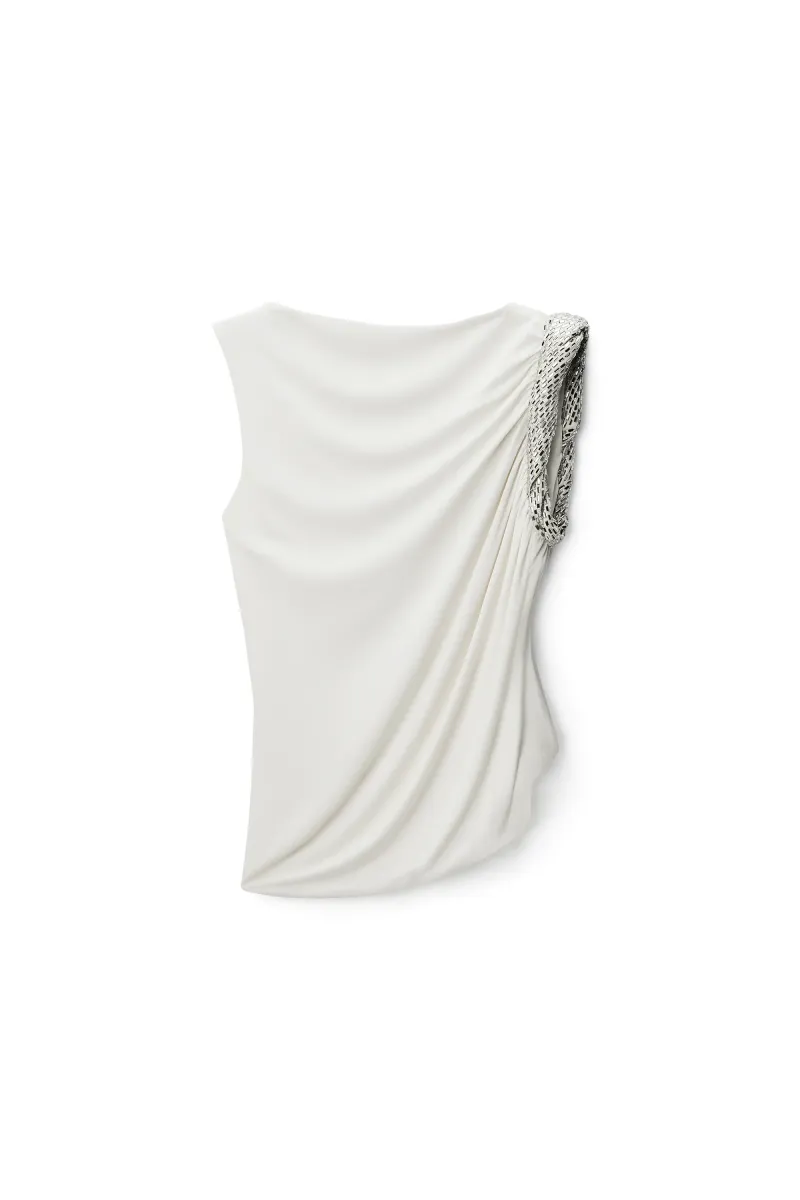 CRYSTAL TWIST SLEEVELESS TOP