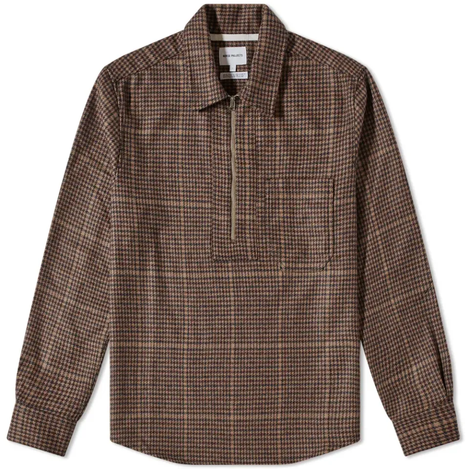 Elof Wool Popover Shirt