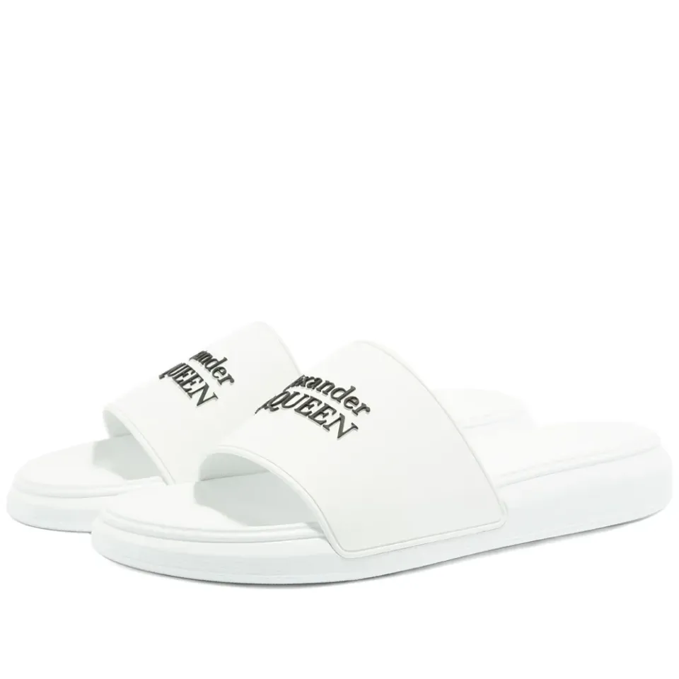 Logo Wedge Sole Pool Slide
