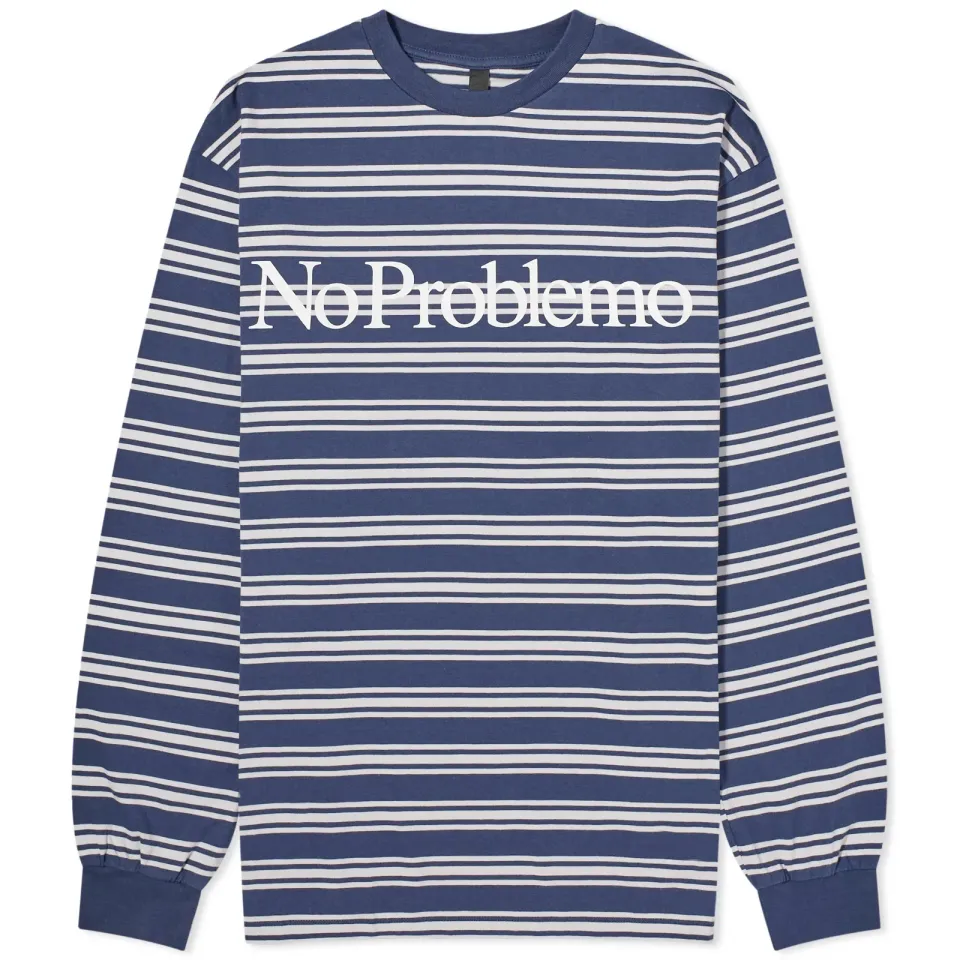 Logo Stripe Long Sleeve T-Shirt