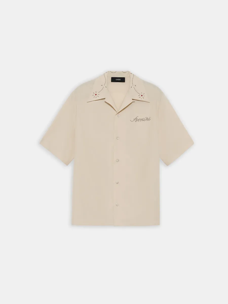 STUD CAMP SHIRT - Ivory