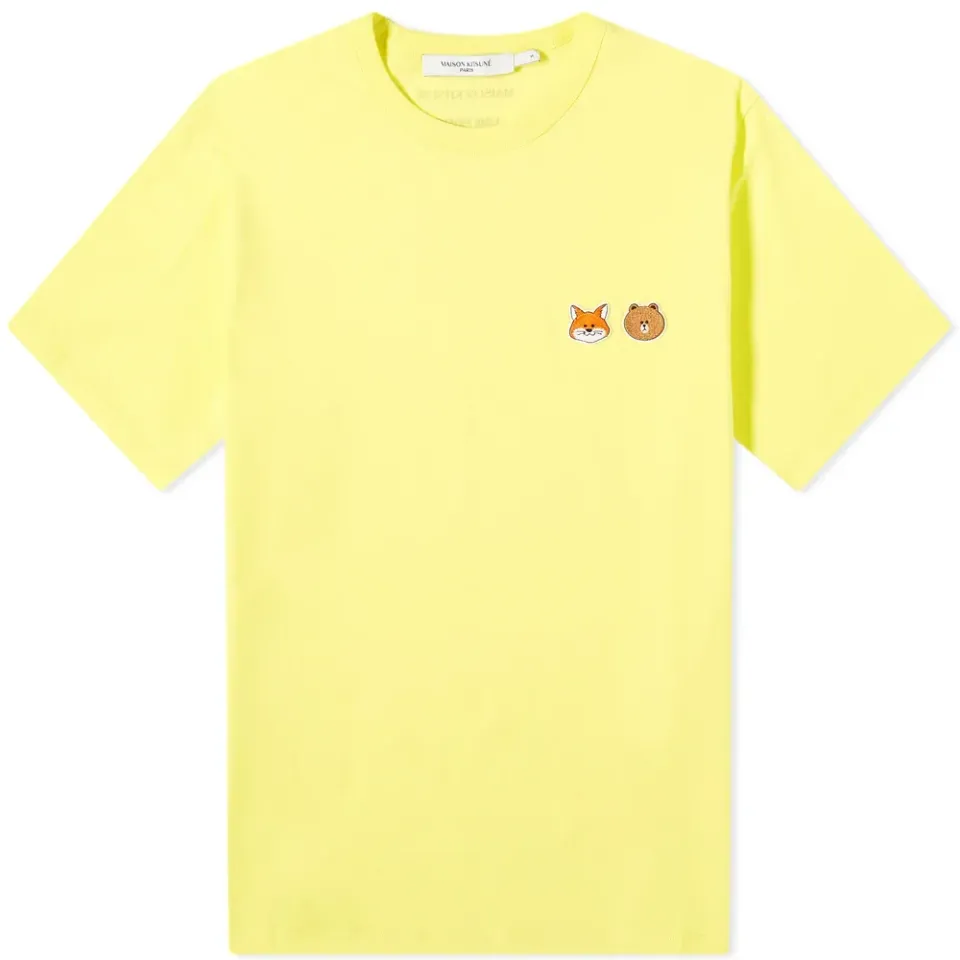 Maison Kitsuné x Line Friends Kitsuné Small Patch T-Shirt