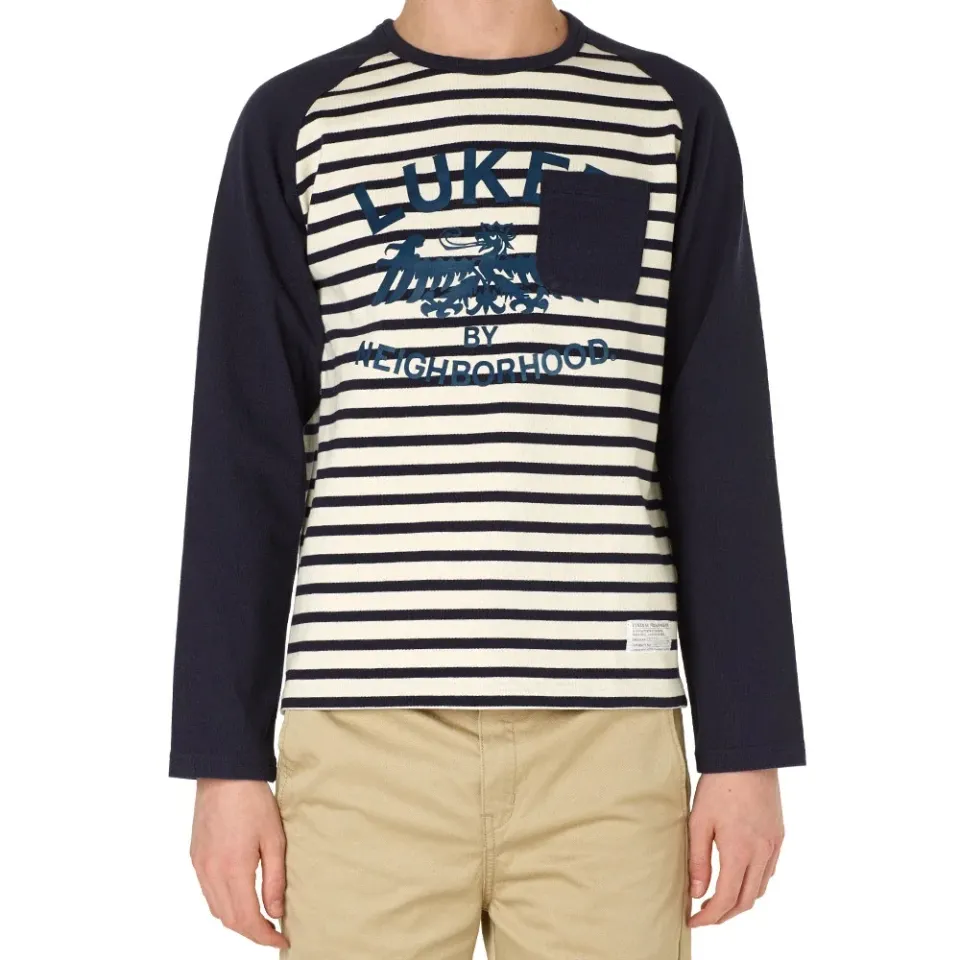 Luker by Neighborhood Long Sleeve Border Tee