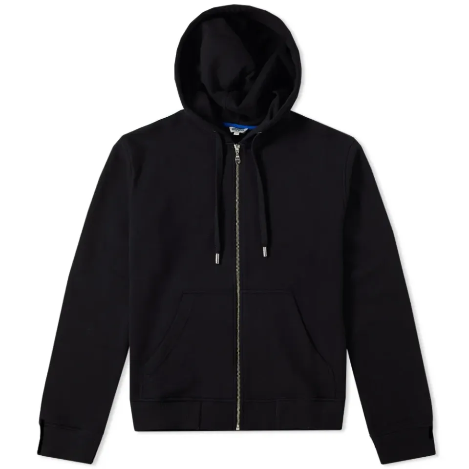 Tiger Face Embroidered Zip Hoody