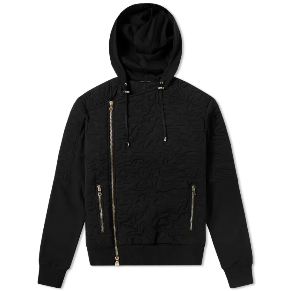 Croc Stitch Biker Jacket