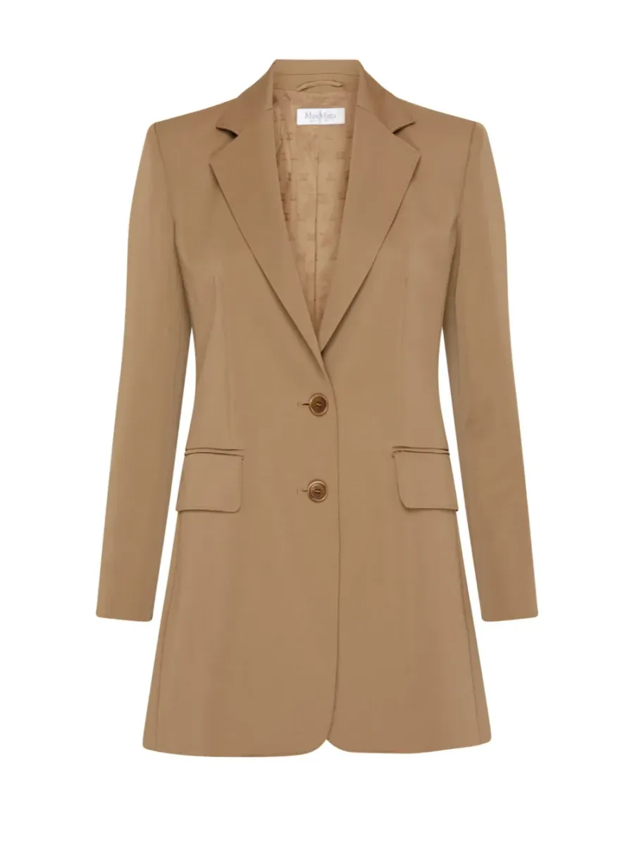 Caprile Single Breasted Blazer Brown