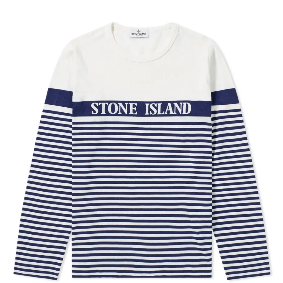 Long Sleeve Stripe Print Tee