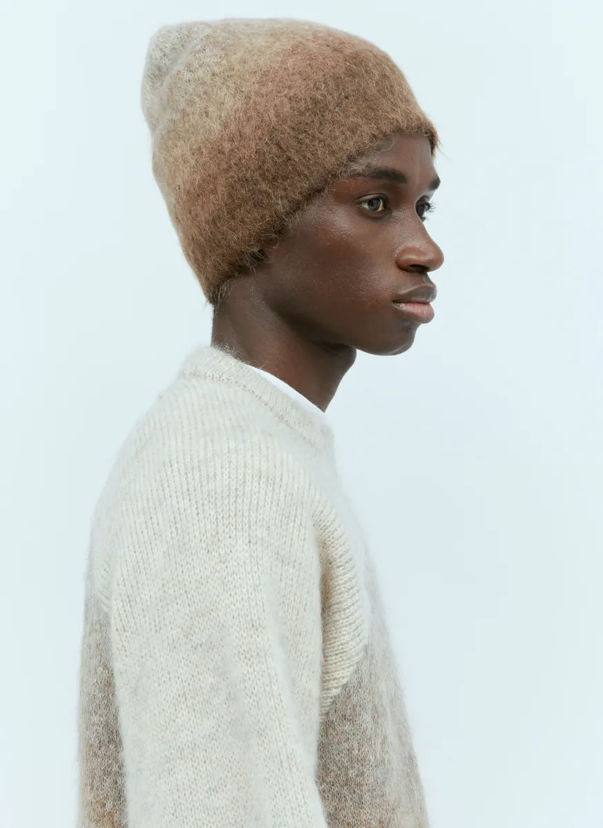 Gradient Knit Beanie Hat