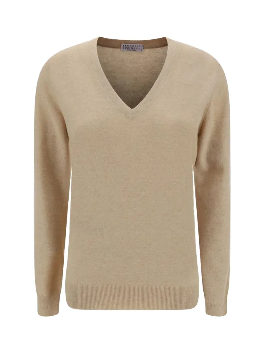 Women cashmere sweater Beige