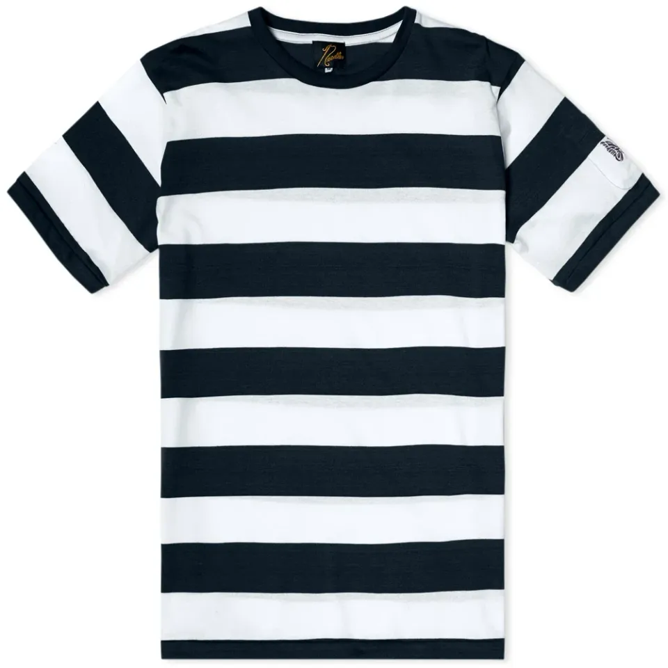 Wide Stripe Pocket Tee