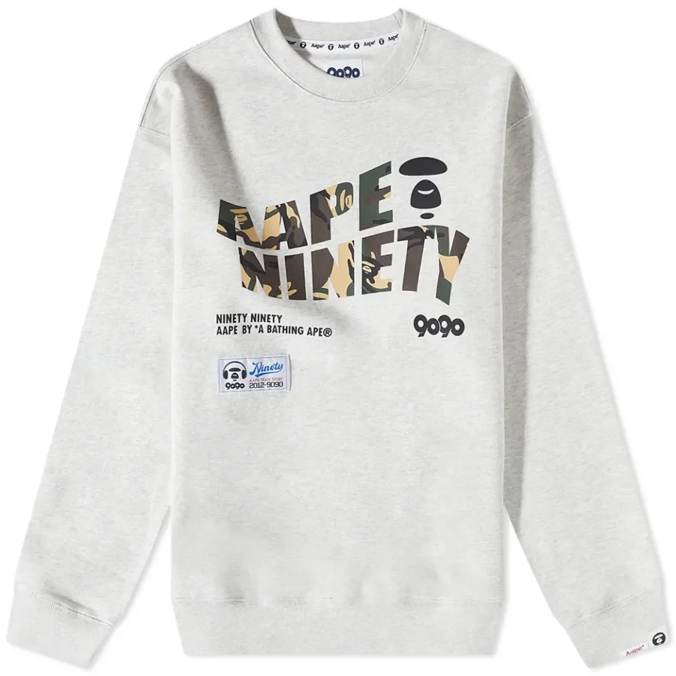 AAPE x 9090 Logo Crew Sweat