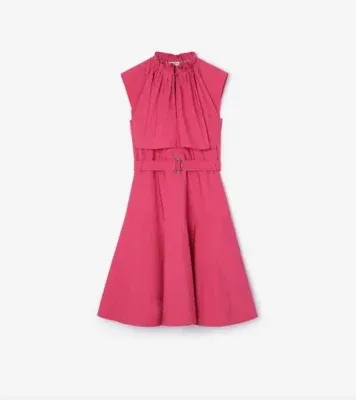Cotton Poplin Dress in Mauvewood pink