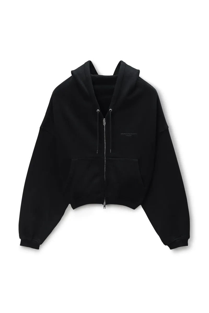 Black Veil Zip-Up Hoodie