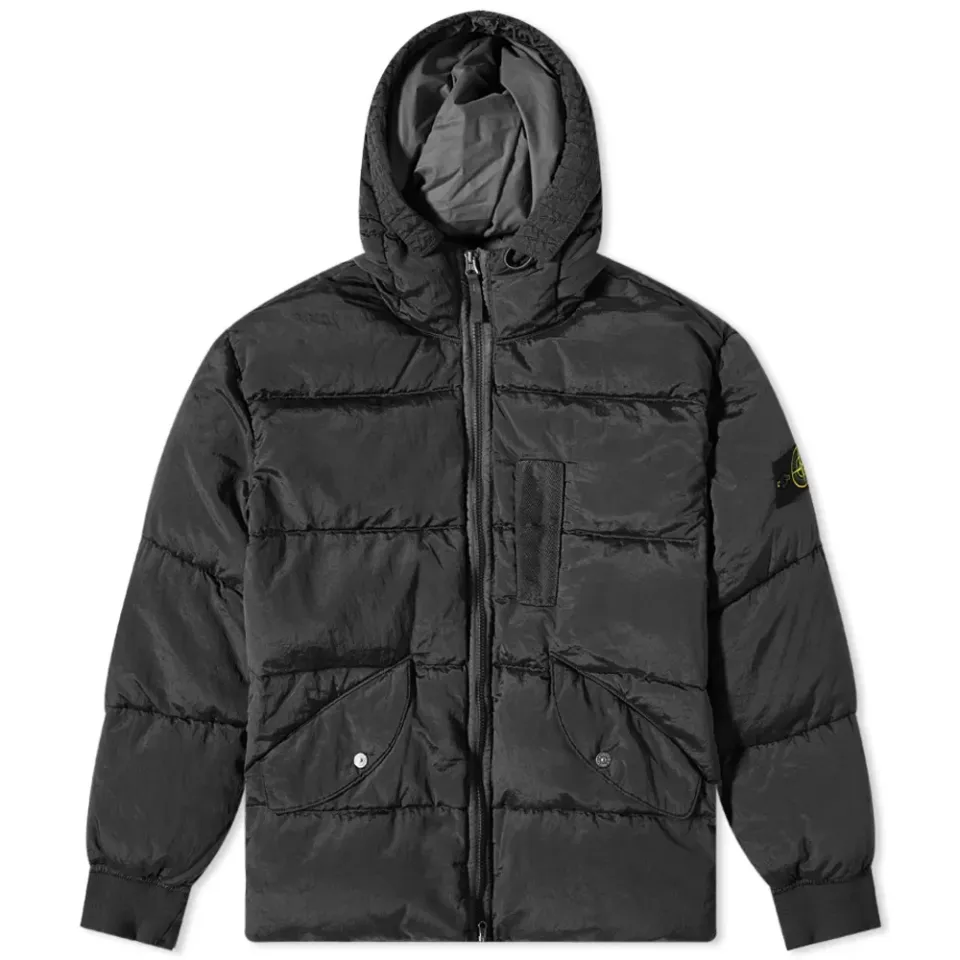 Nylon Metal Hooded Down Jacket